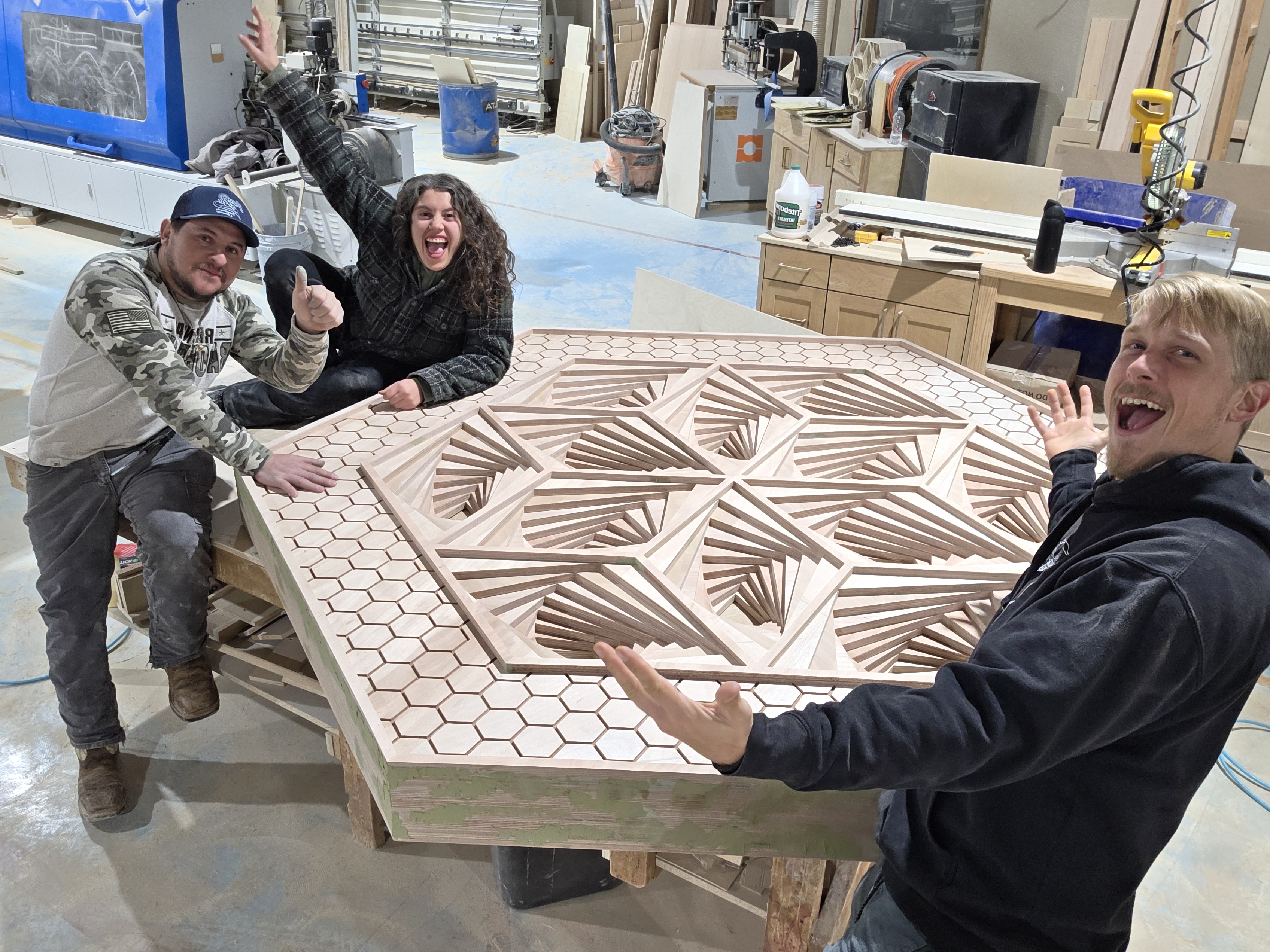 The team with Tessellate installation